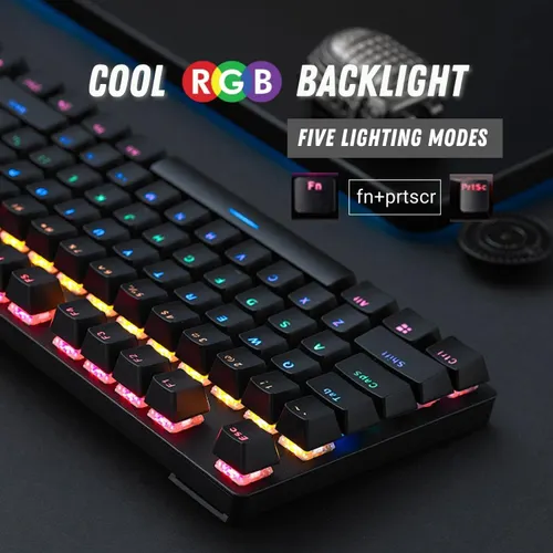 RAPOO V500 PRO Full Size RGB Mechanical USB-A Gaming Keyboard